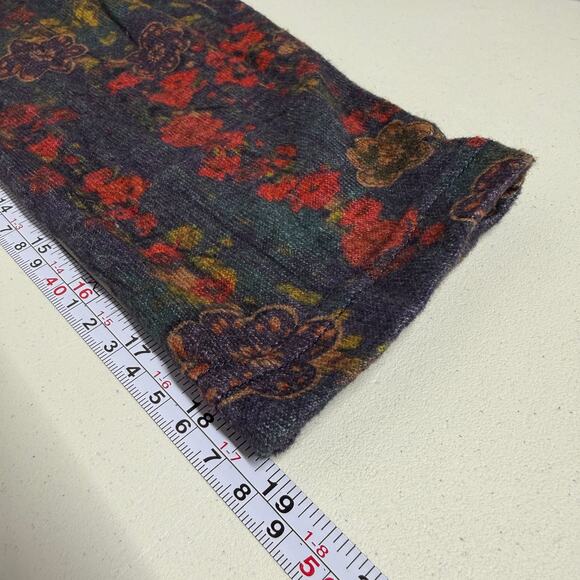 Natural Life Lottie Knit Maxi Dress Womens XL Dark Floral Boho Indie Cottagecore - Picture 8 of 11